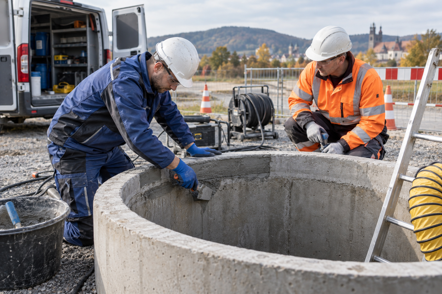 Naprawa i regeneracja studni betonowej we Wrocławiu